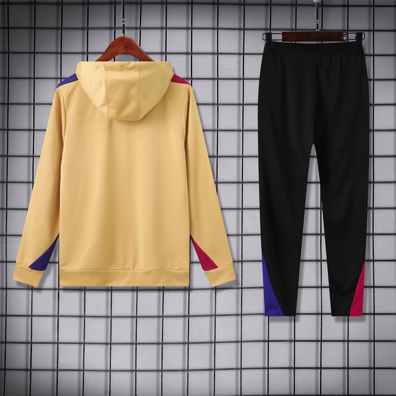2024/2025 Barcelona Hooded Long Sleeves Training Suit Football Shirt