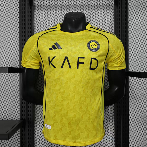 2025/2026 Player Version Al-Nassr Home Football Shirt