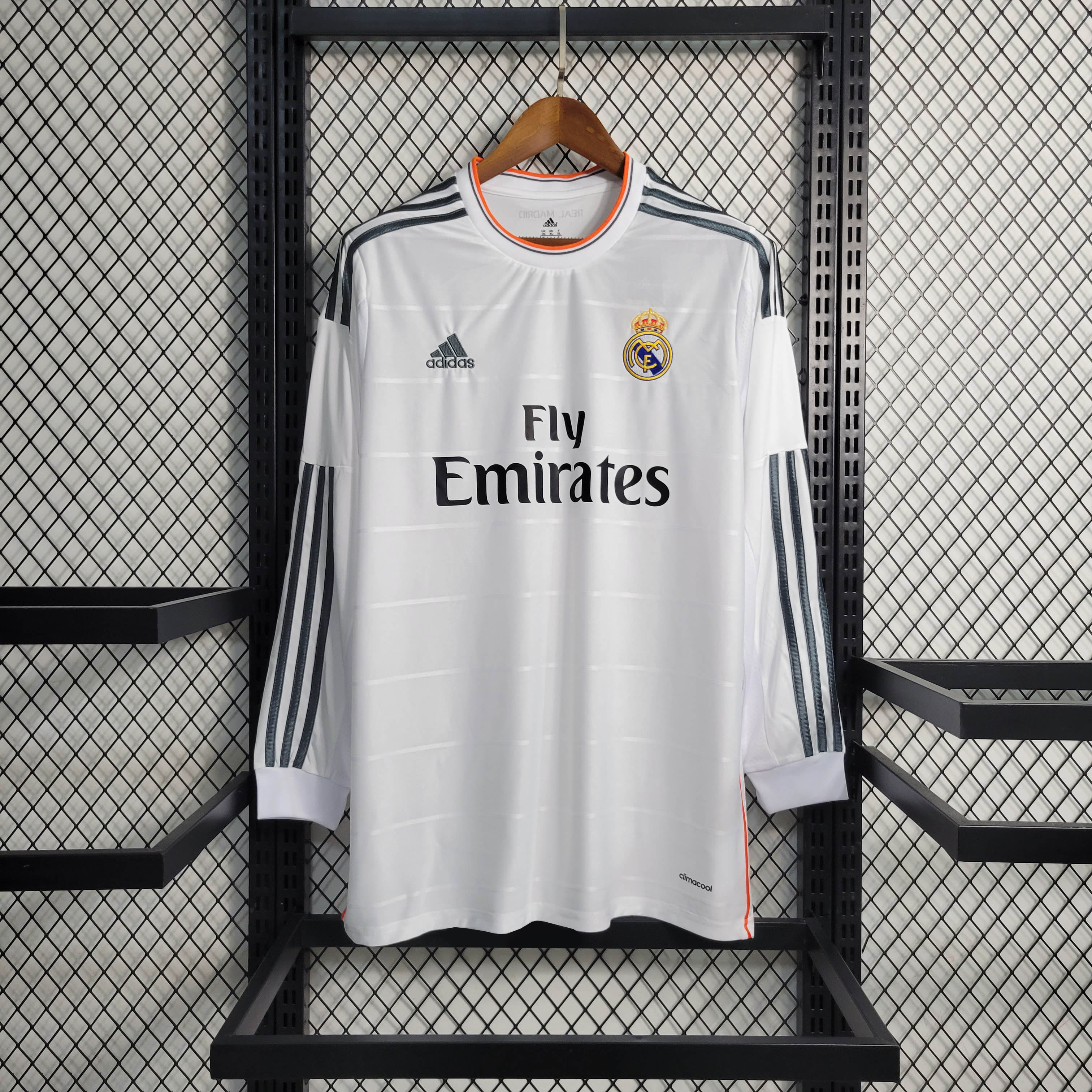 2013/2014 Retro Long Sleeve Real Madrid Home Football Shirt