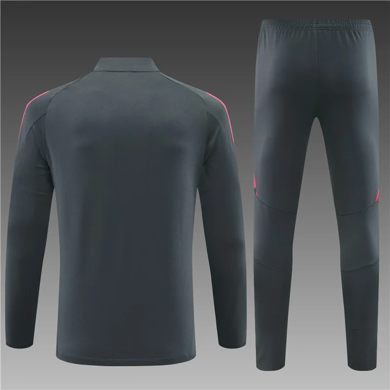 2024/2025 Germany Half-Pull Training Wear Grey Football Shirt