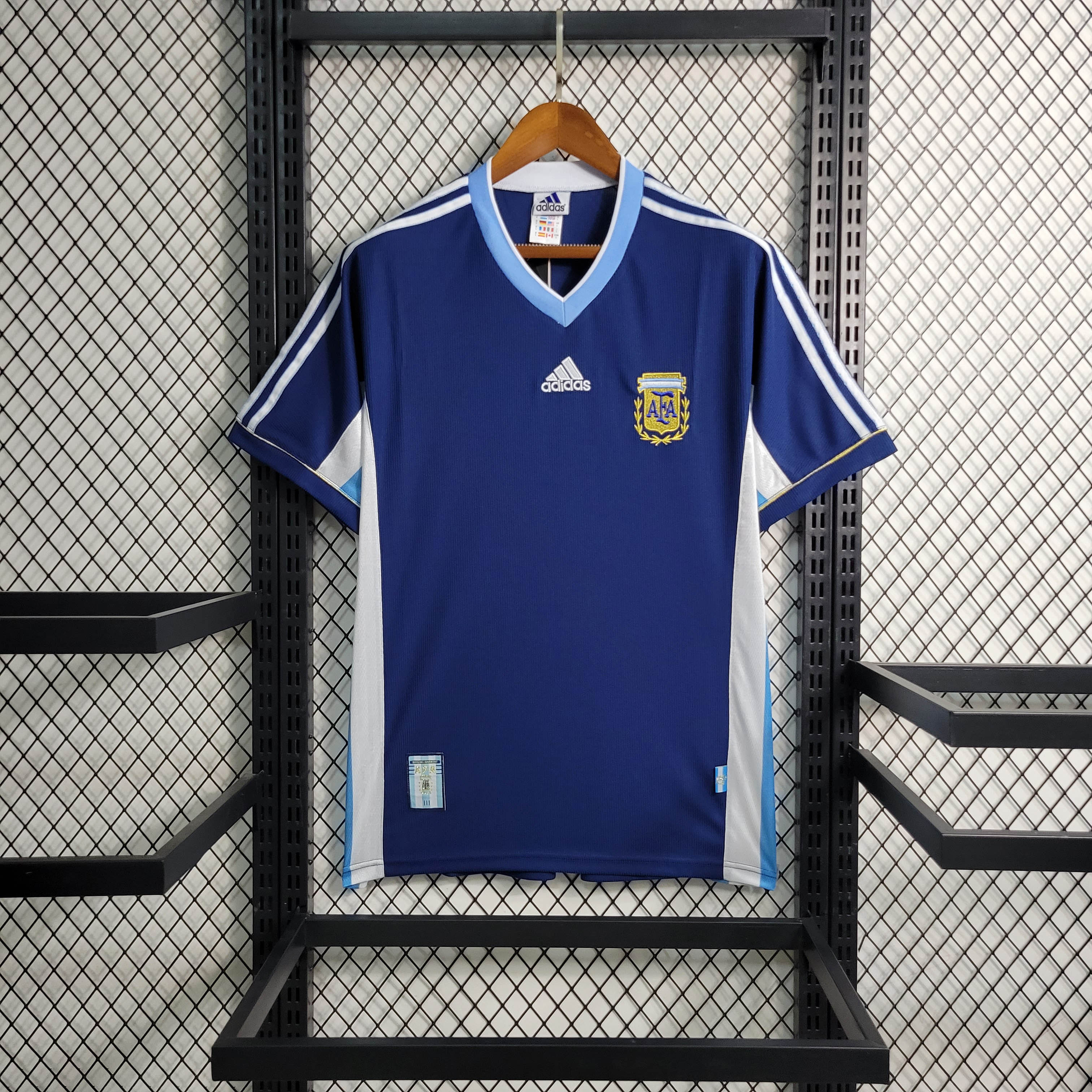 1998 Retro Argentina Away Football Shirt