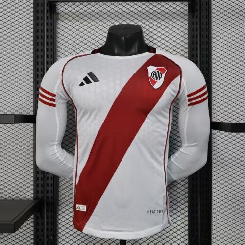 2025/2026 Long Sleeve Player VersionRiver Plate Away Football Shirt