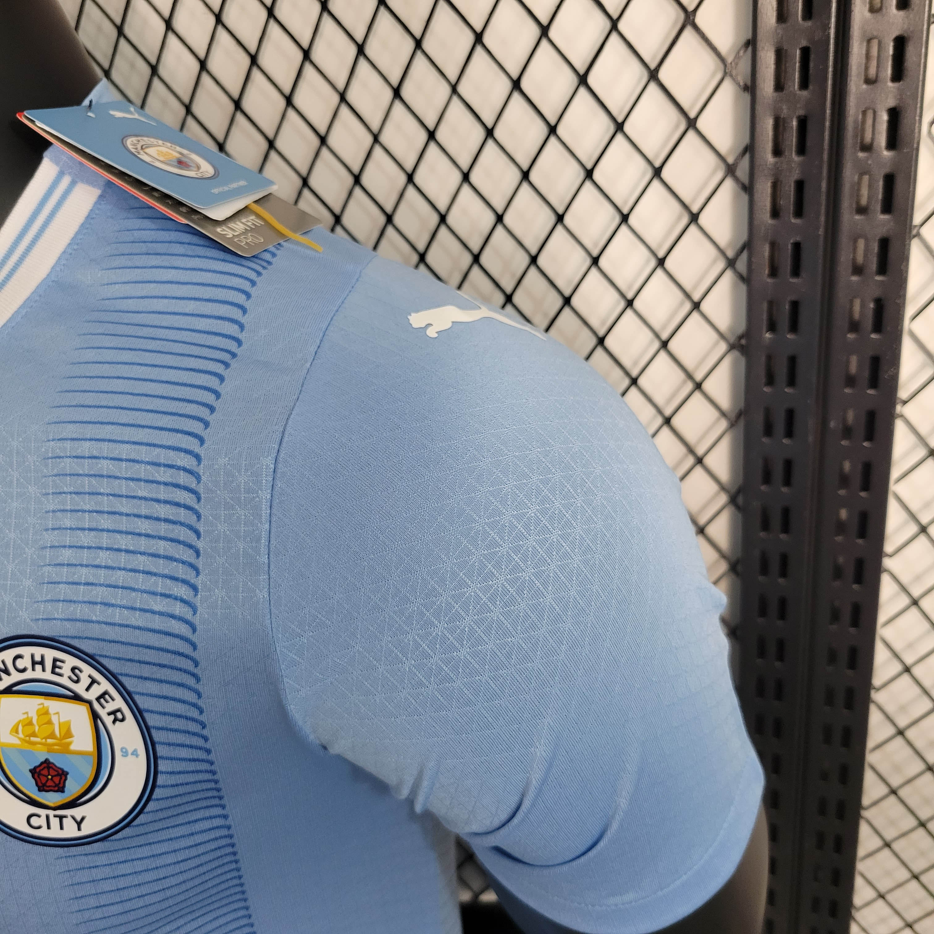 2023/2024 Player Version Manchester City Home Football Shirt