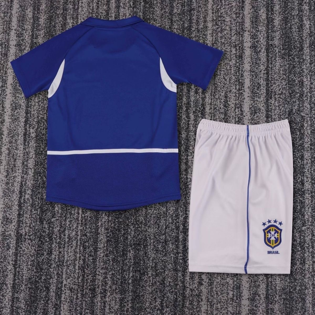 2002 Retro Brazil Away Football ShirtKids Size 1:1 Thai Quality