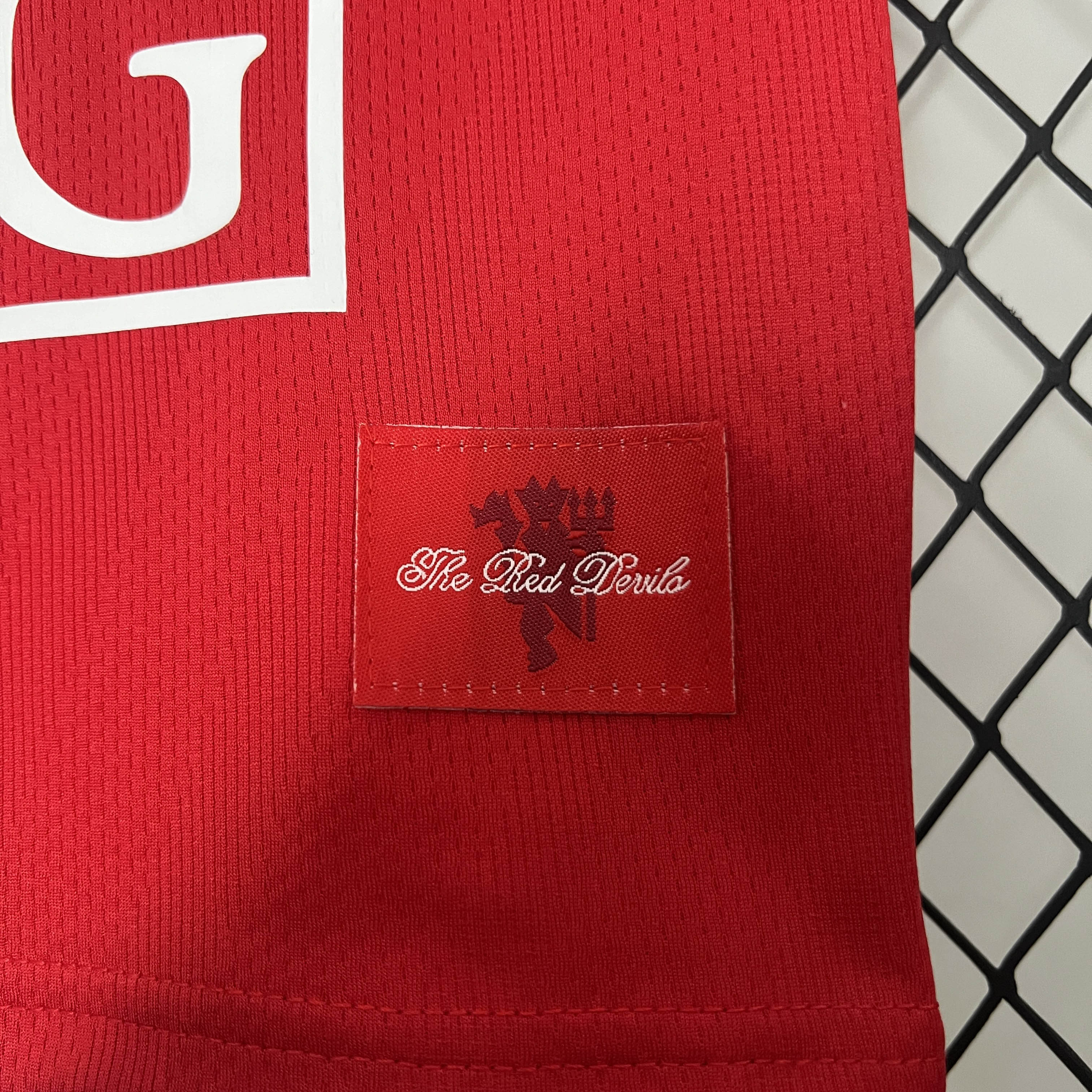 2007/2008 Retro Manchester United Home Football Shirt Kids Size