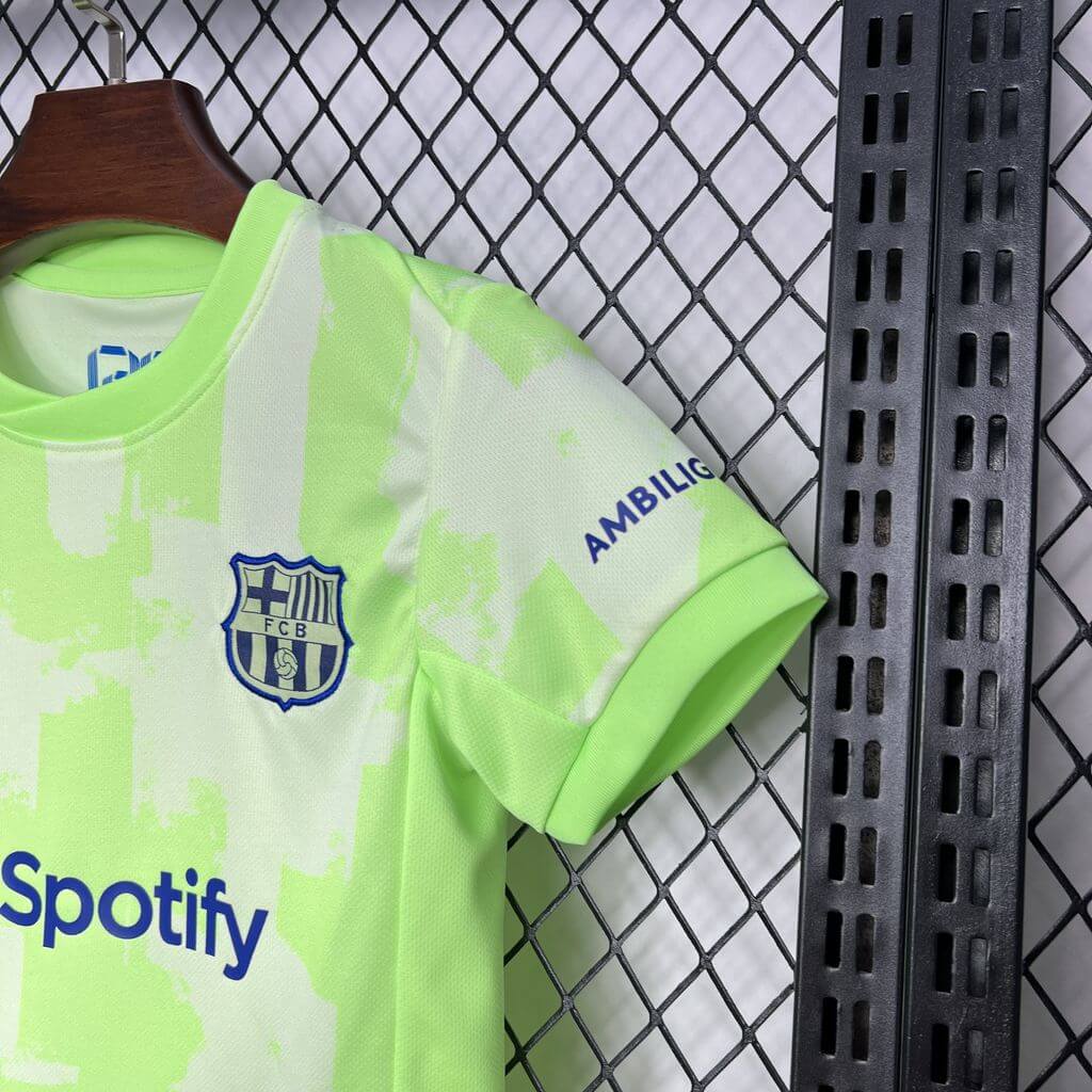 2024/2025 Barcelona Third Away Football Shirt Kids Size