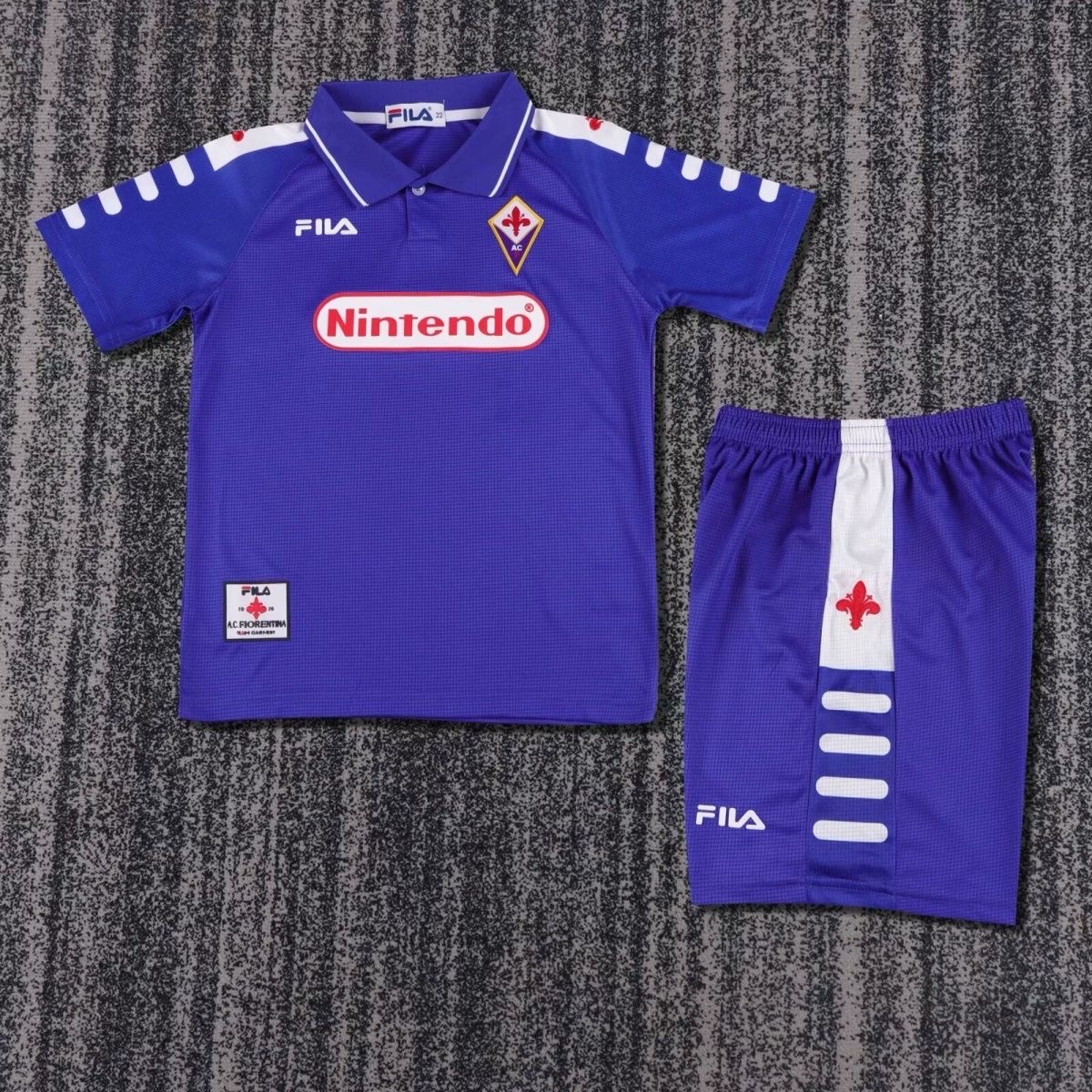 1998/1999 Retro Fiorentina HomeFootball Shirt Kids Size 1:1 Thai Quality
