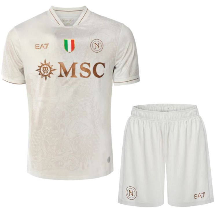 2025/2026 ssc Napoli Away FootballShirt kids Size 1:1 Thai Quality