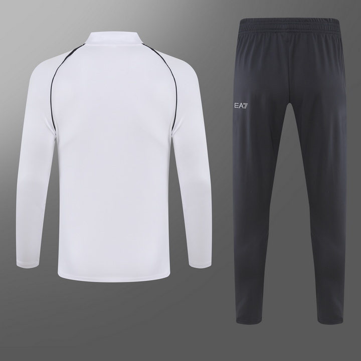 2023/2024 Napoli Half-Pull Training Suit White Football Shirt Set