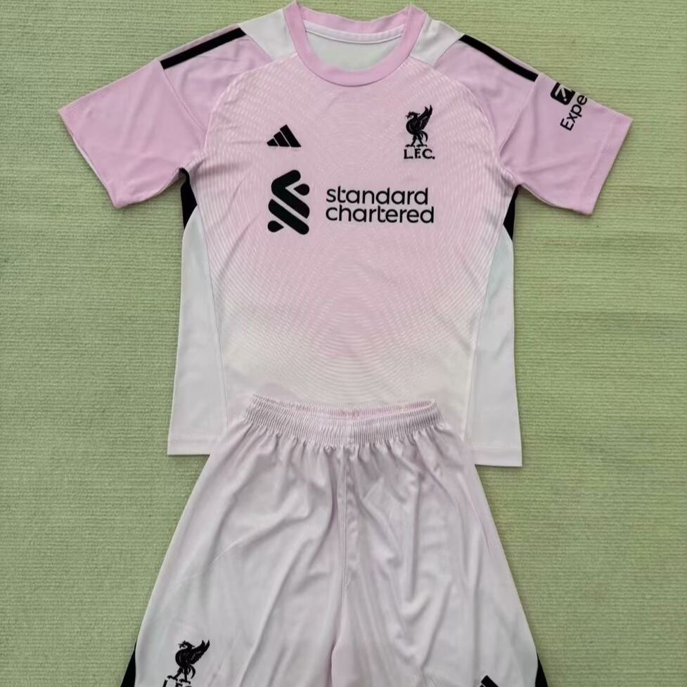 2025/2026 Liverpool GoalkeeperFootball Shirt Kids Size 1:1 Thai Quality