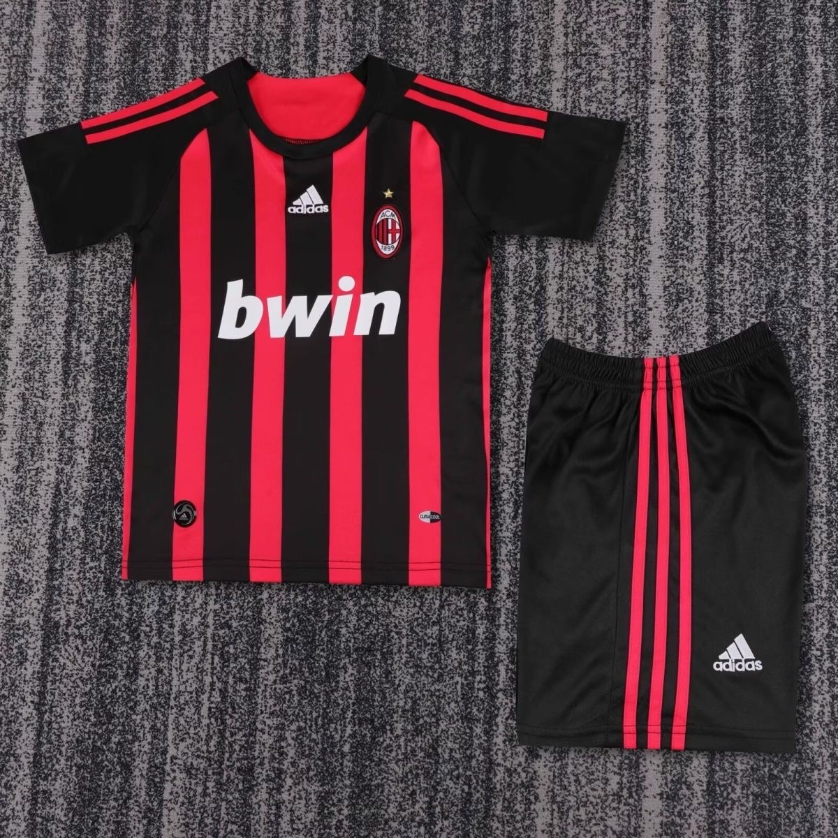 2008/2009 Retro Ac Milan HomeFootball Shirt Kids Size 1:1 Thai Quality