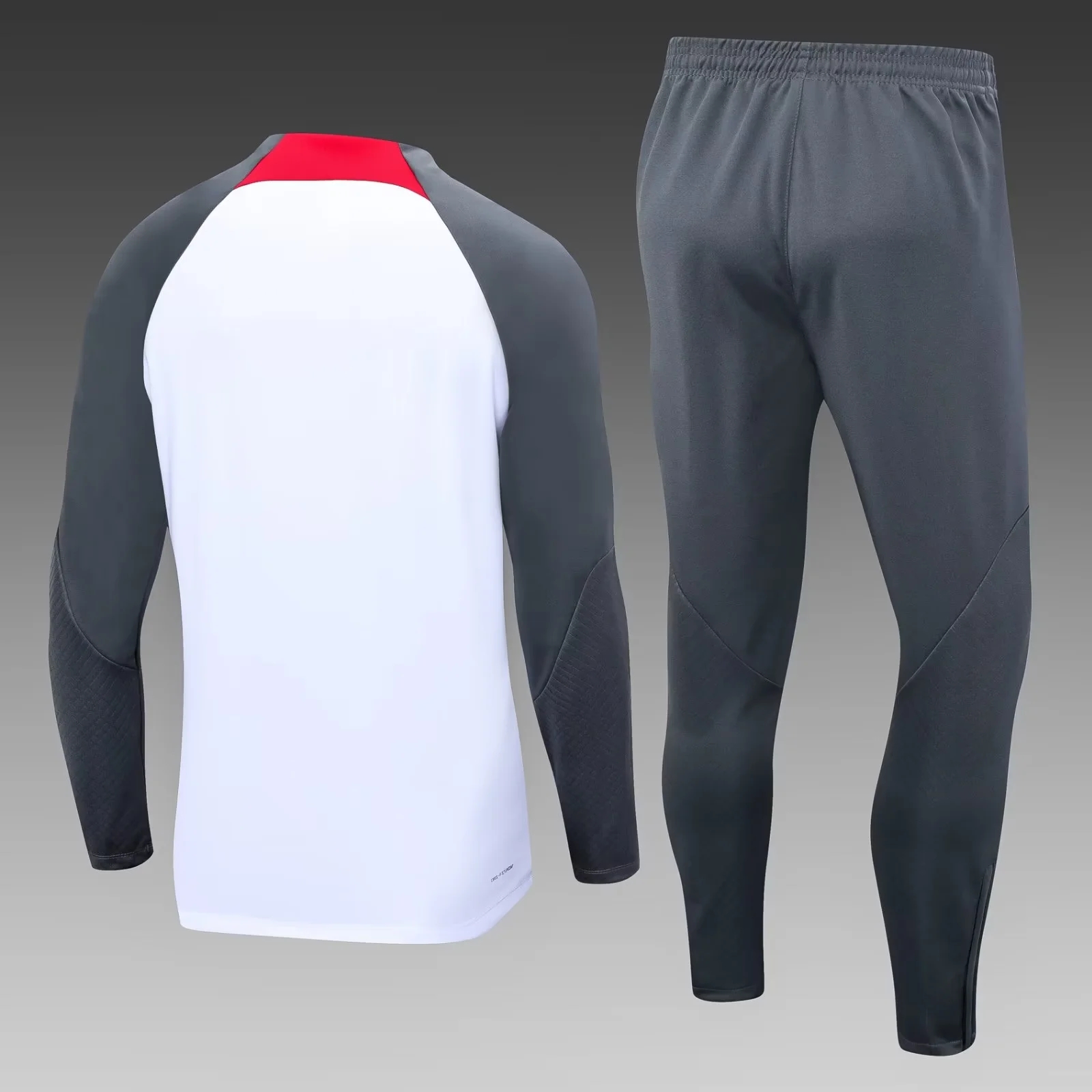 2023/2024 Liverpool Half-Pull Training Suit White Football Shirt Set
