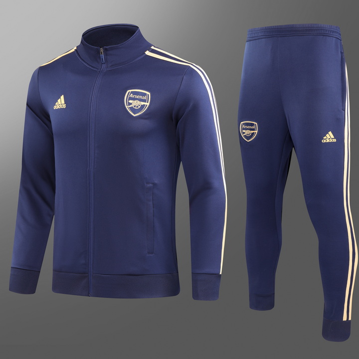 2023/2024 Arsenal Long Zipped Jacket Black Football Shirt Set