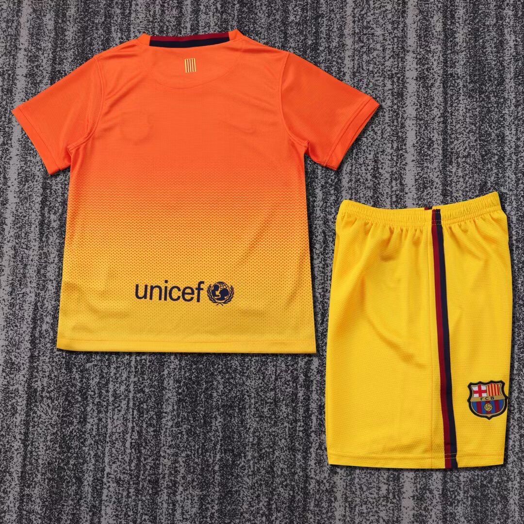 2012/2013 Retro Barcelona AwayFootball Shirt Kids Size 1:1 Thai Quality