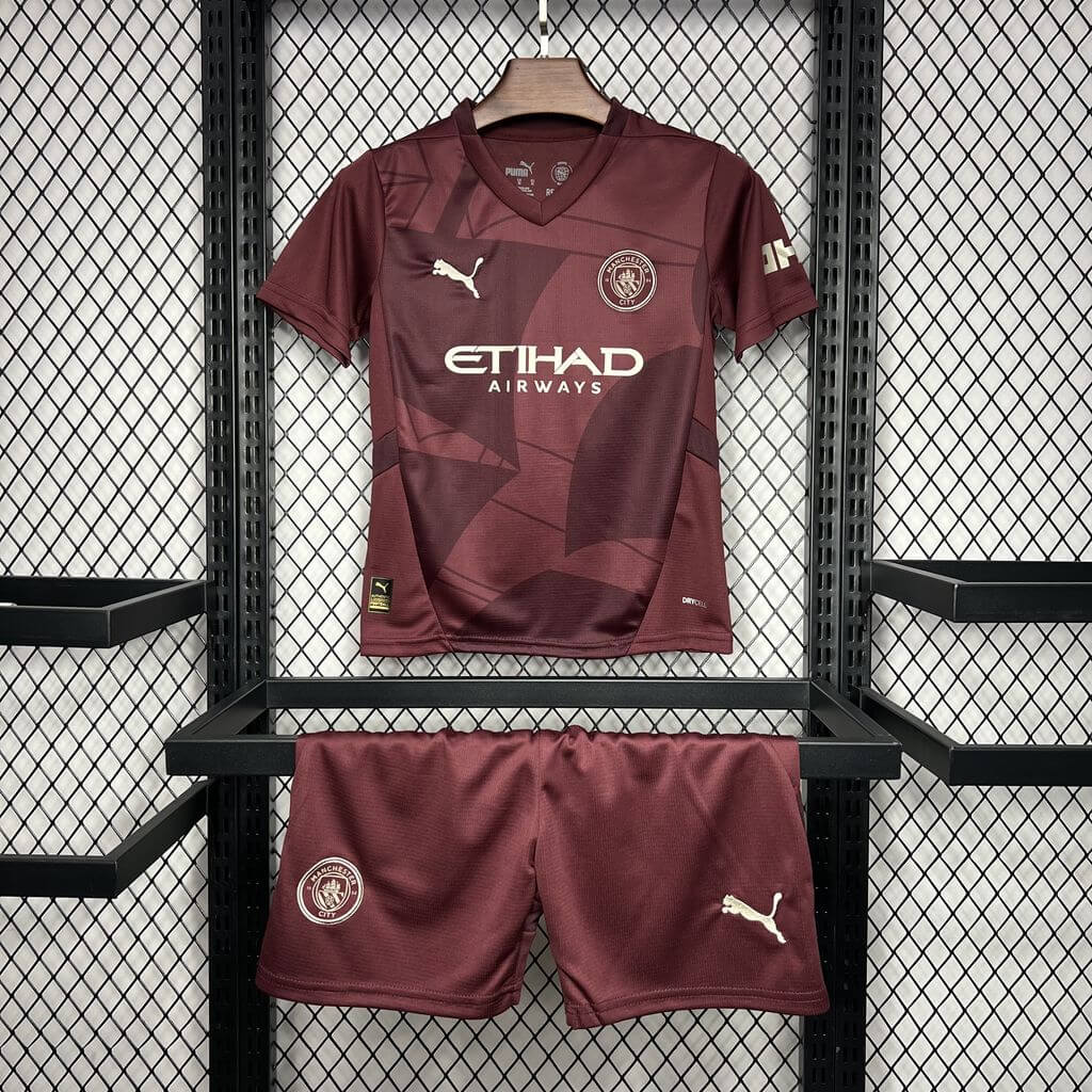 2024/2025 Manchester City Third Away Football Shirt Kids Size
