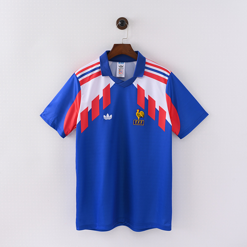 1988 Retro France Home Football Shirt1:1 Thai Quality!