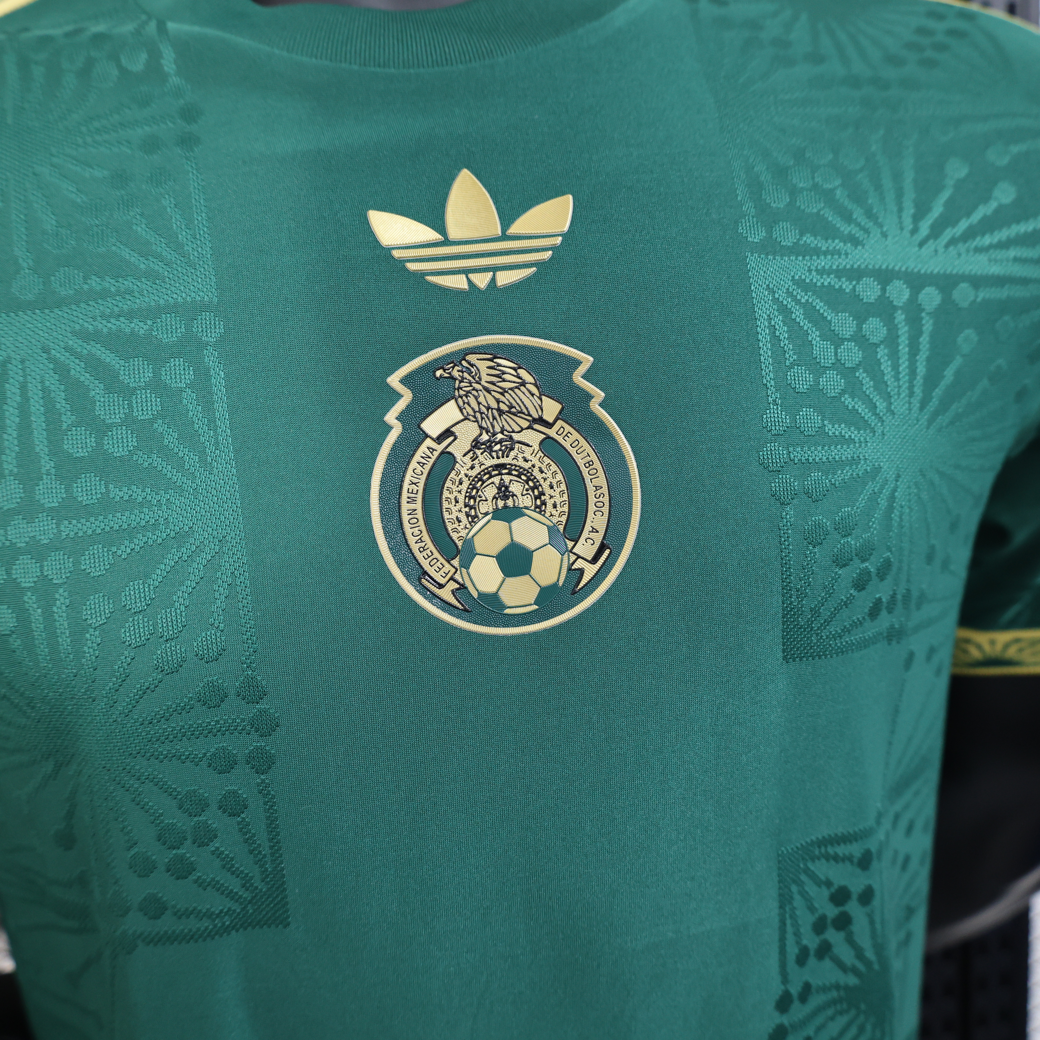 2024 Player Version Mexico Trophy Green Football Shirt