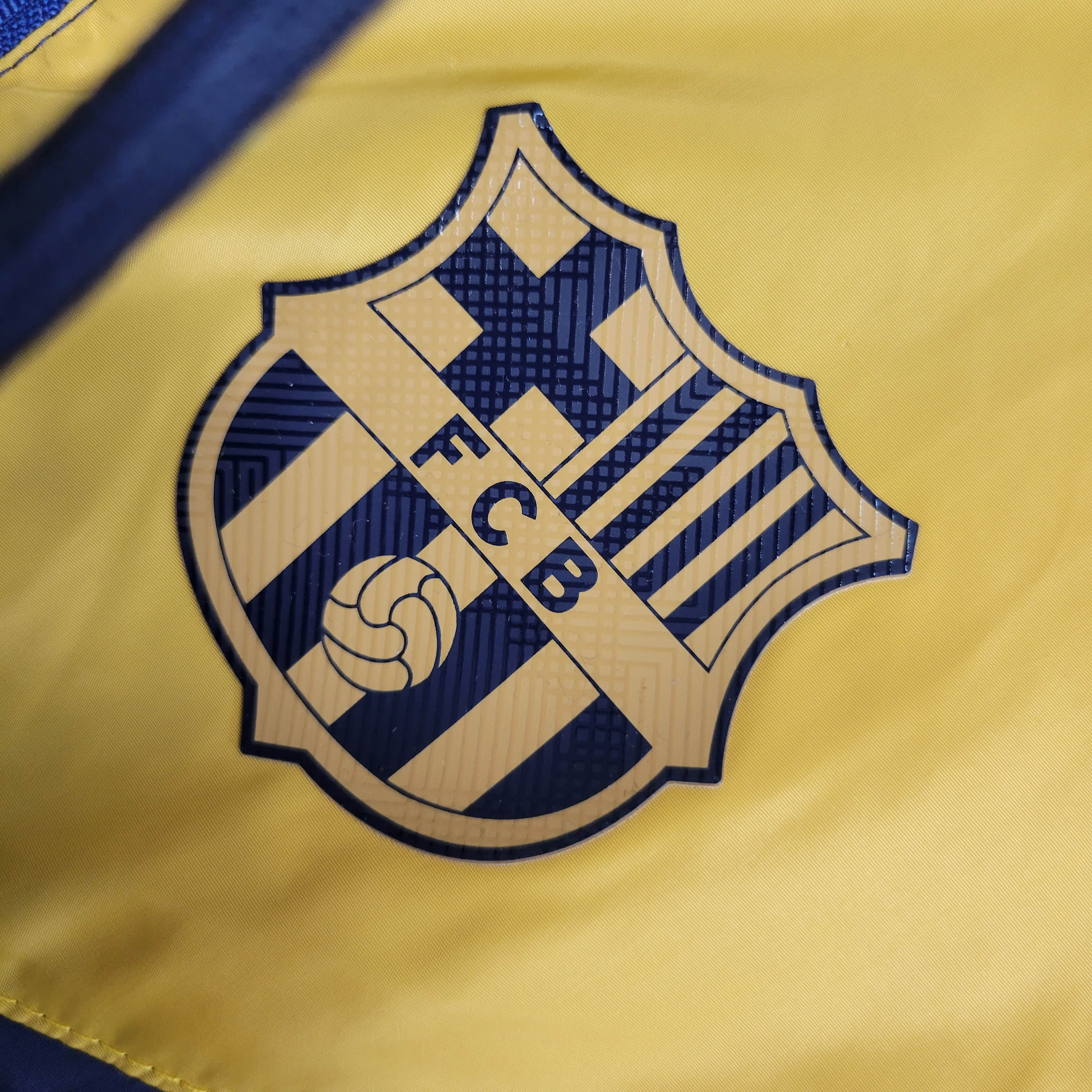 2023/2024 Barcelona Windbreaker(Yellow-Navy Blue)Football Shirt