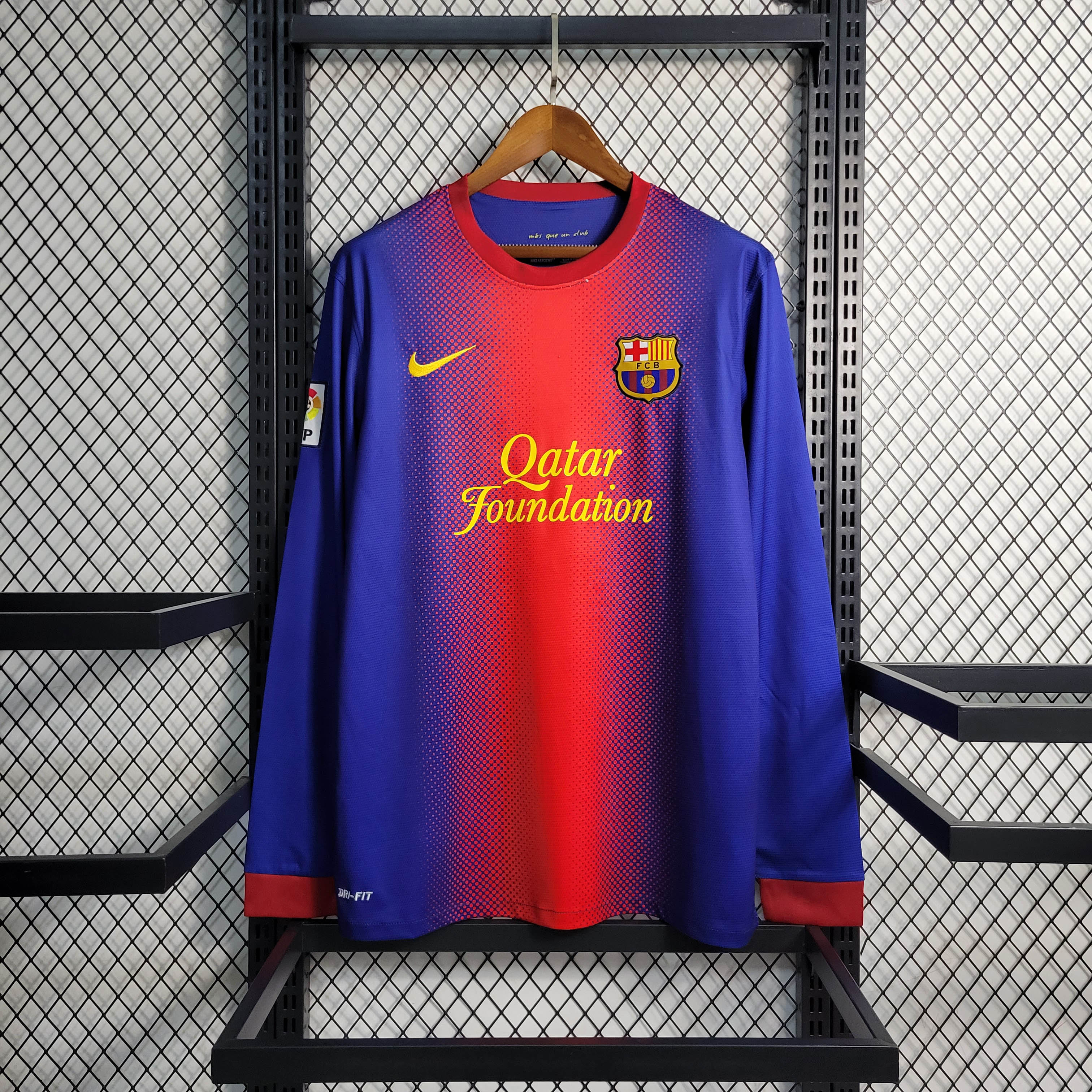 2012/2013 Retro Long Sleeve Barcelona Home Football Shirt