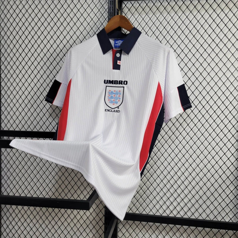 1998 Retro England Home Football Shirt