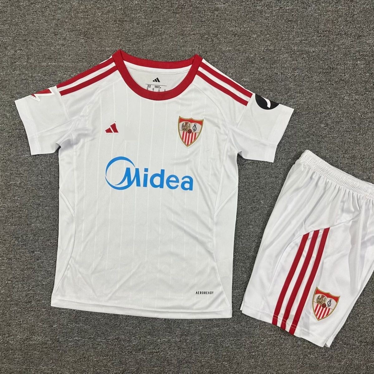2025/2026 Sevilla Home Football shirtKids Size 1:1 Thai Quality