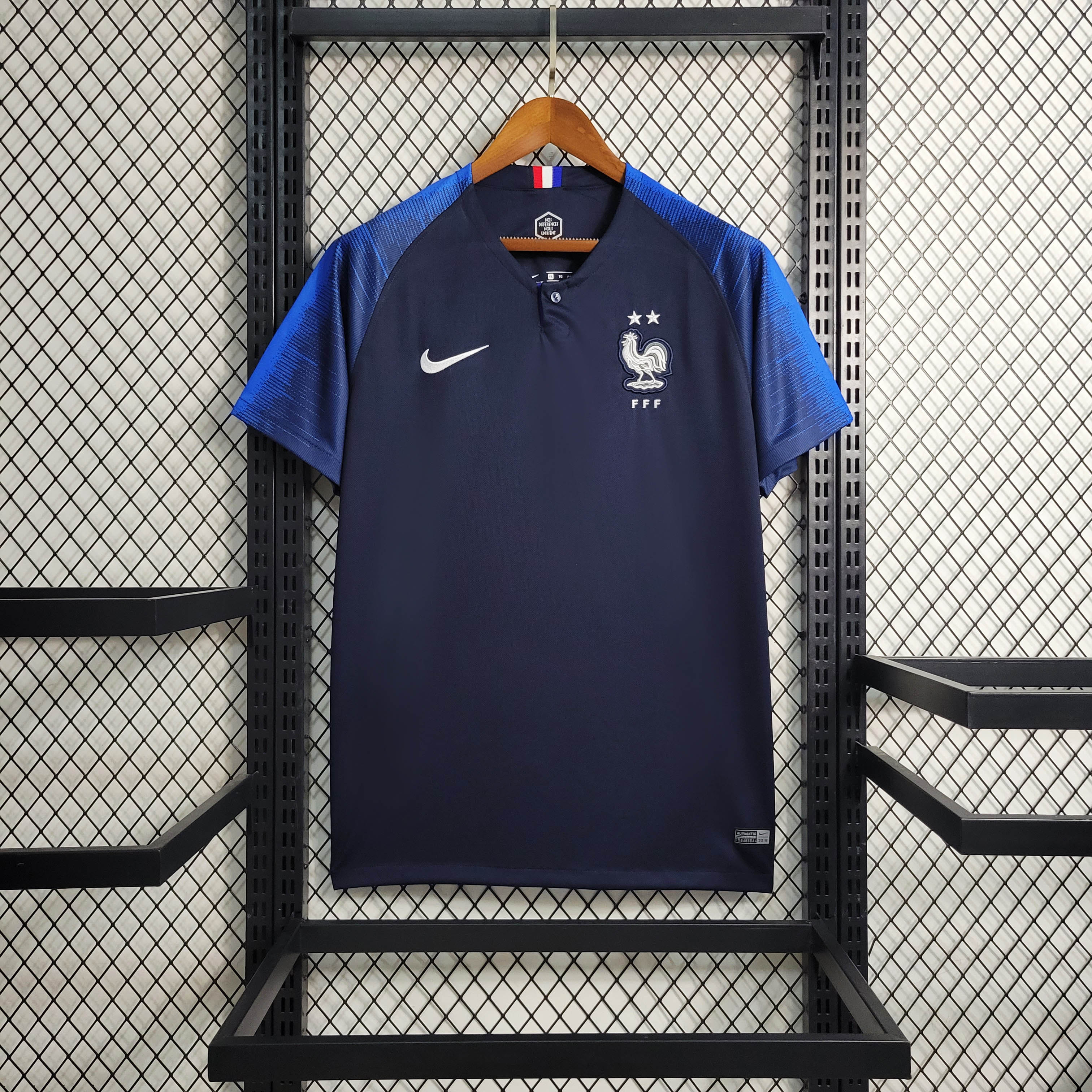 2018 Retro France Home Football Shirt