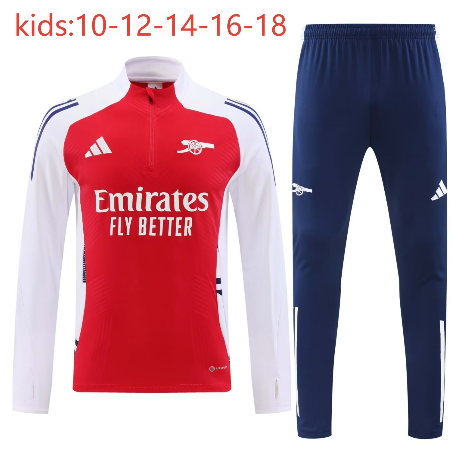 2024/2025 Kids Kit Arsenal Training Suit Football Shirt