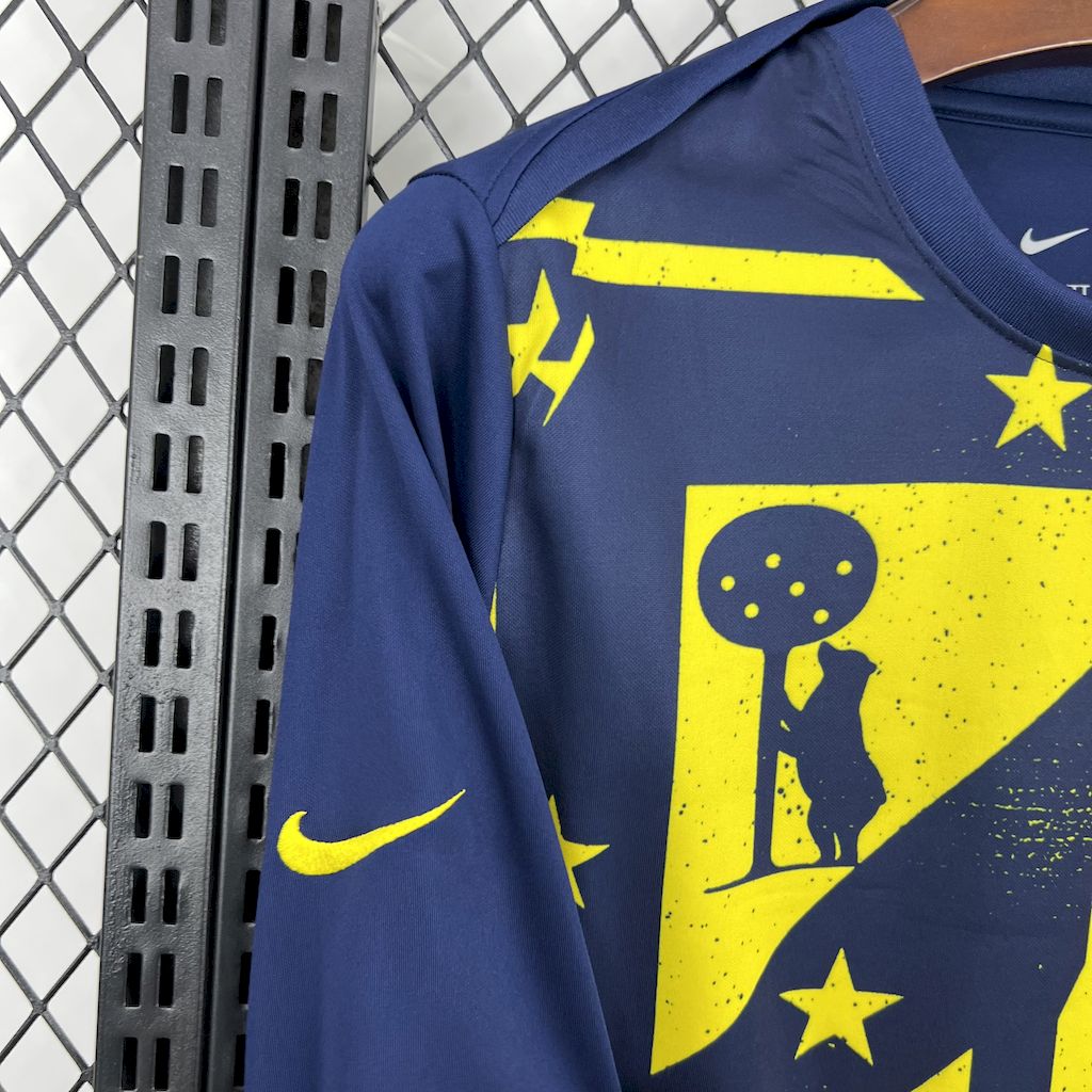 2025/2026 Long Sleeve Atletico MadridPre-match Football Shirt 1:1 Thai Quality