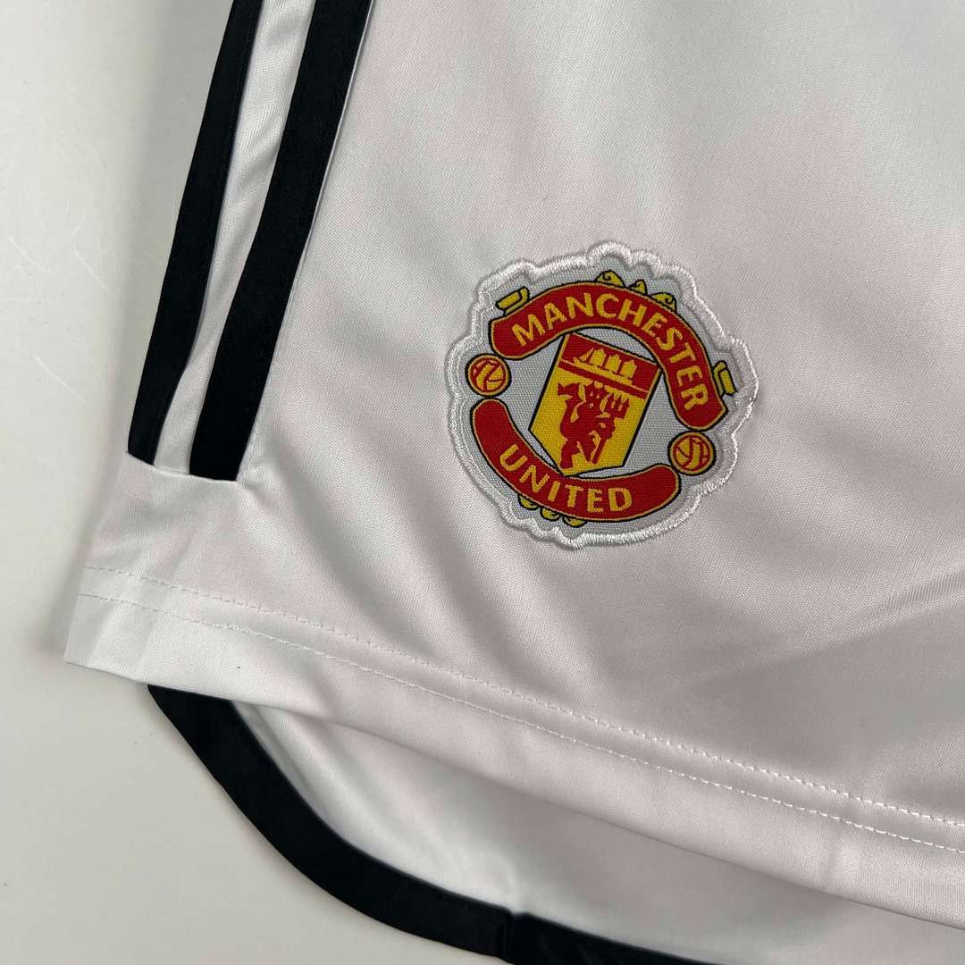 2023/2024 Manchester United Home White Shorts
