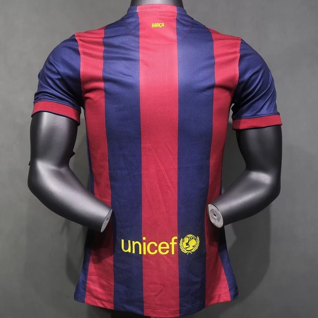 2014/2015 Retro Player Version Barcelona Home Football Shirt