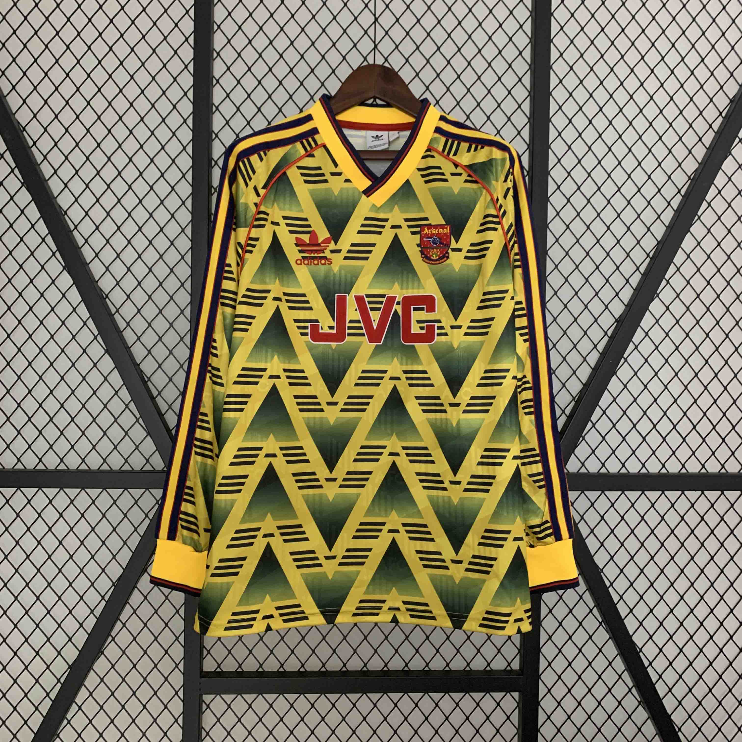 1991/1993 Retro Long Sleeve Arsenal Away Football Shirt
