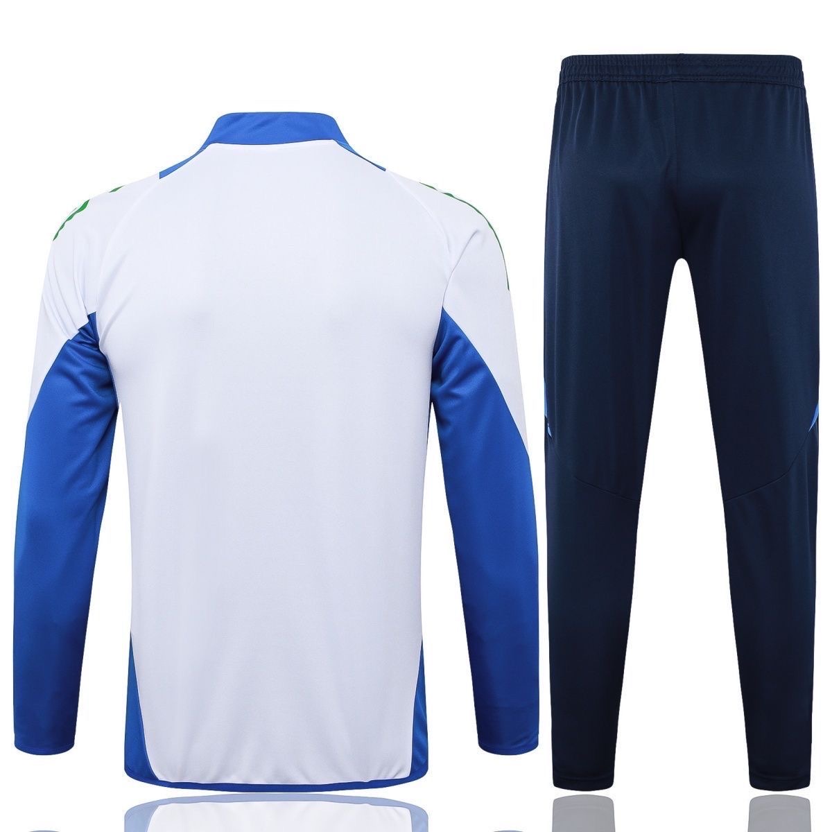2024/2025 Italy Long Zipped Training Suit white Football Shirt Set