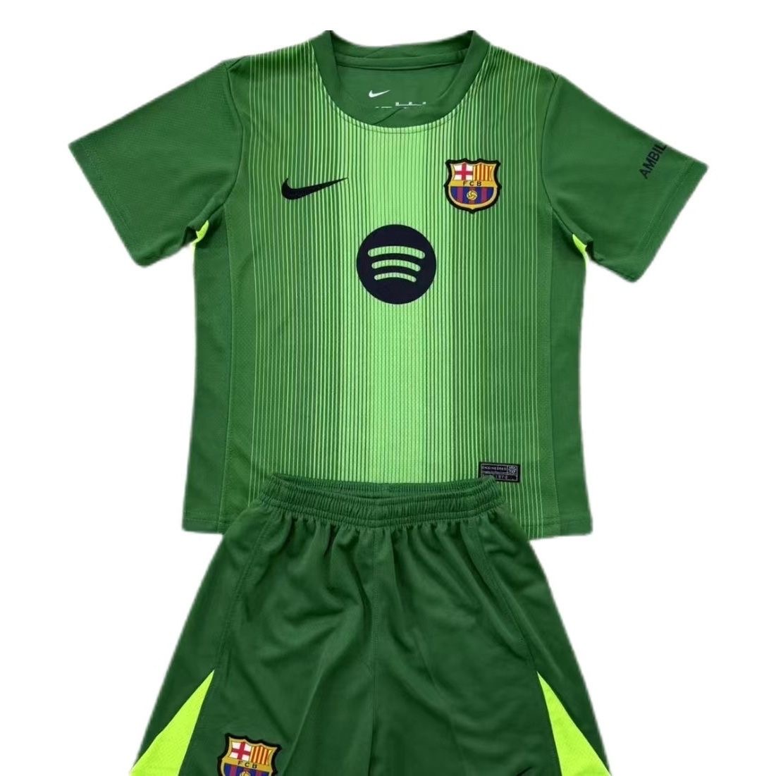2025/2026 Barcelona GoalkeeperFootball Shirt Kids Size 1:1 Thai Quality