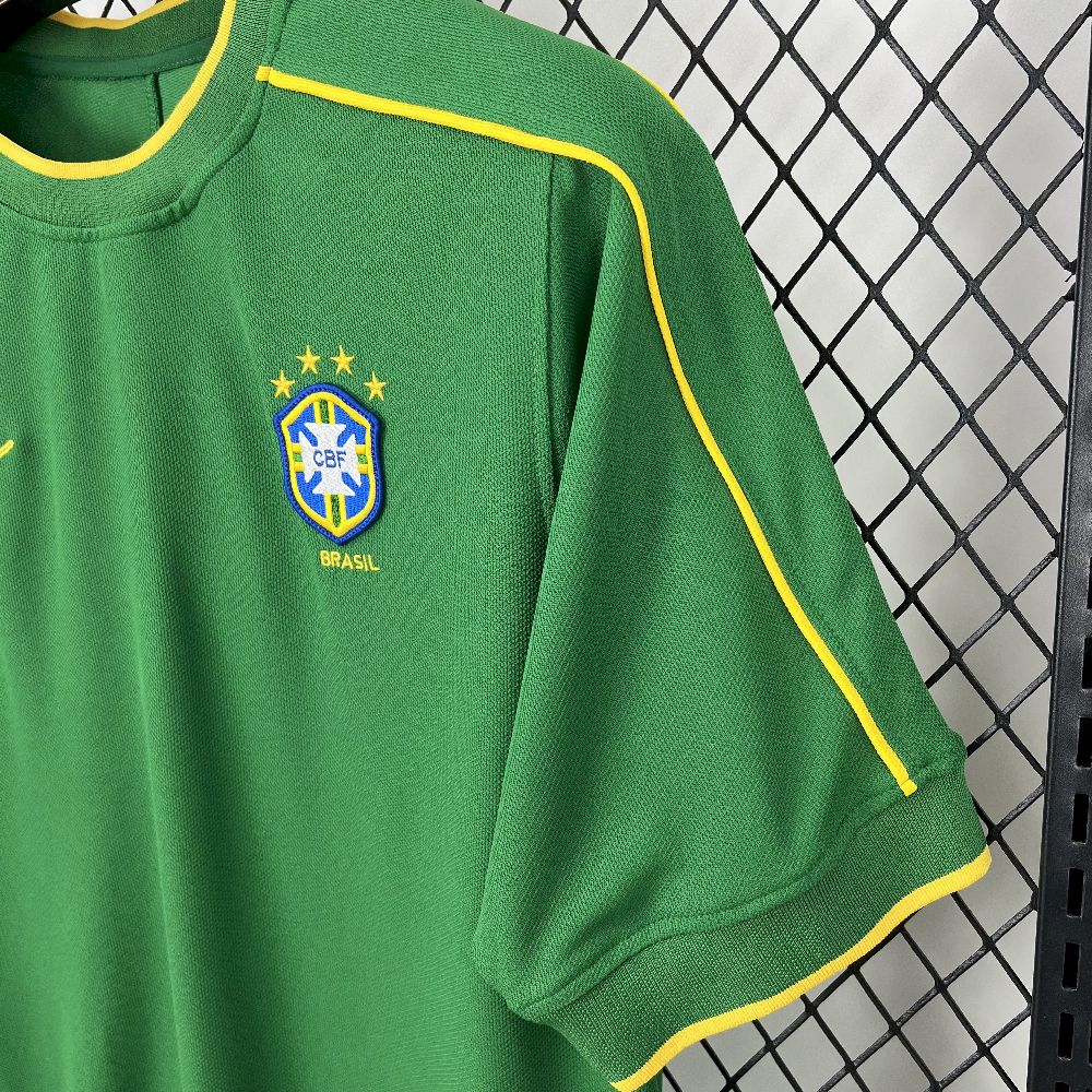 1998 Retro Brazil Goalkeeper FootballShirt 1:1 Thai Quality