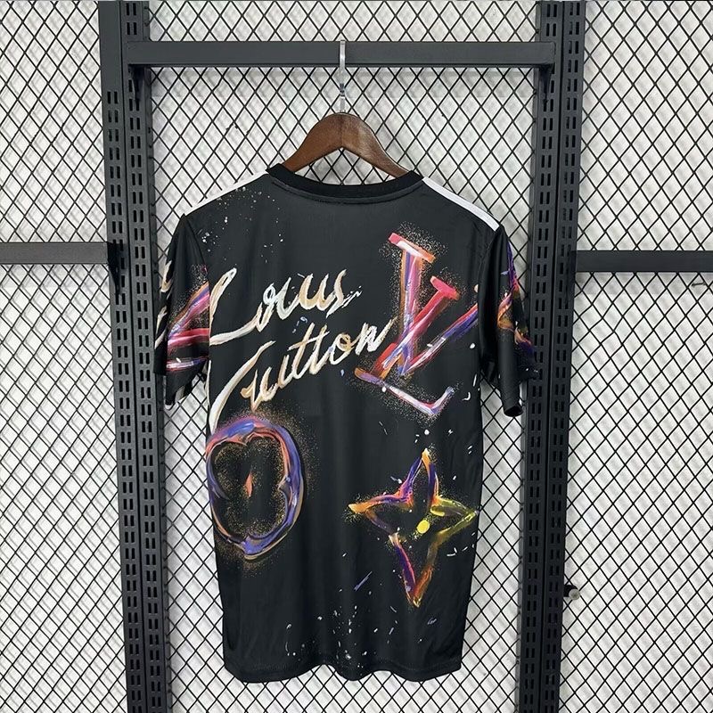 2025/2026 Real Madrid Louis VuittonJoint Edition Black colorful version Football Shirt 1:1 Thai Quality