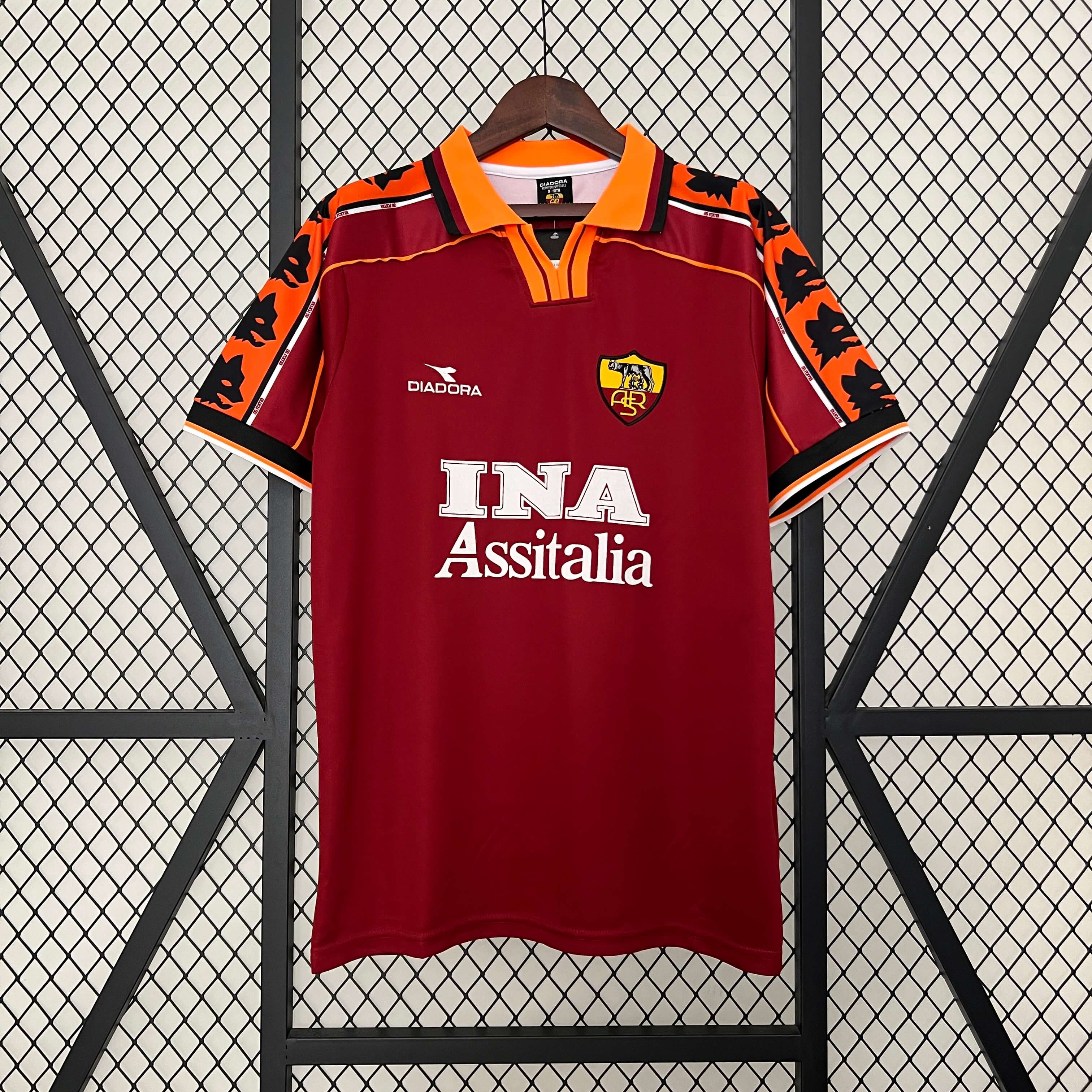 1998/1999 Retro AS Roma Home Football Shirt