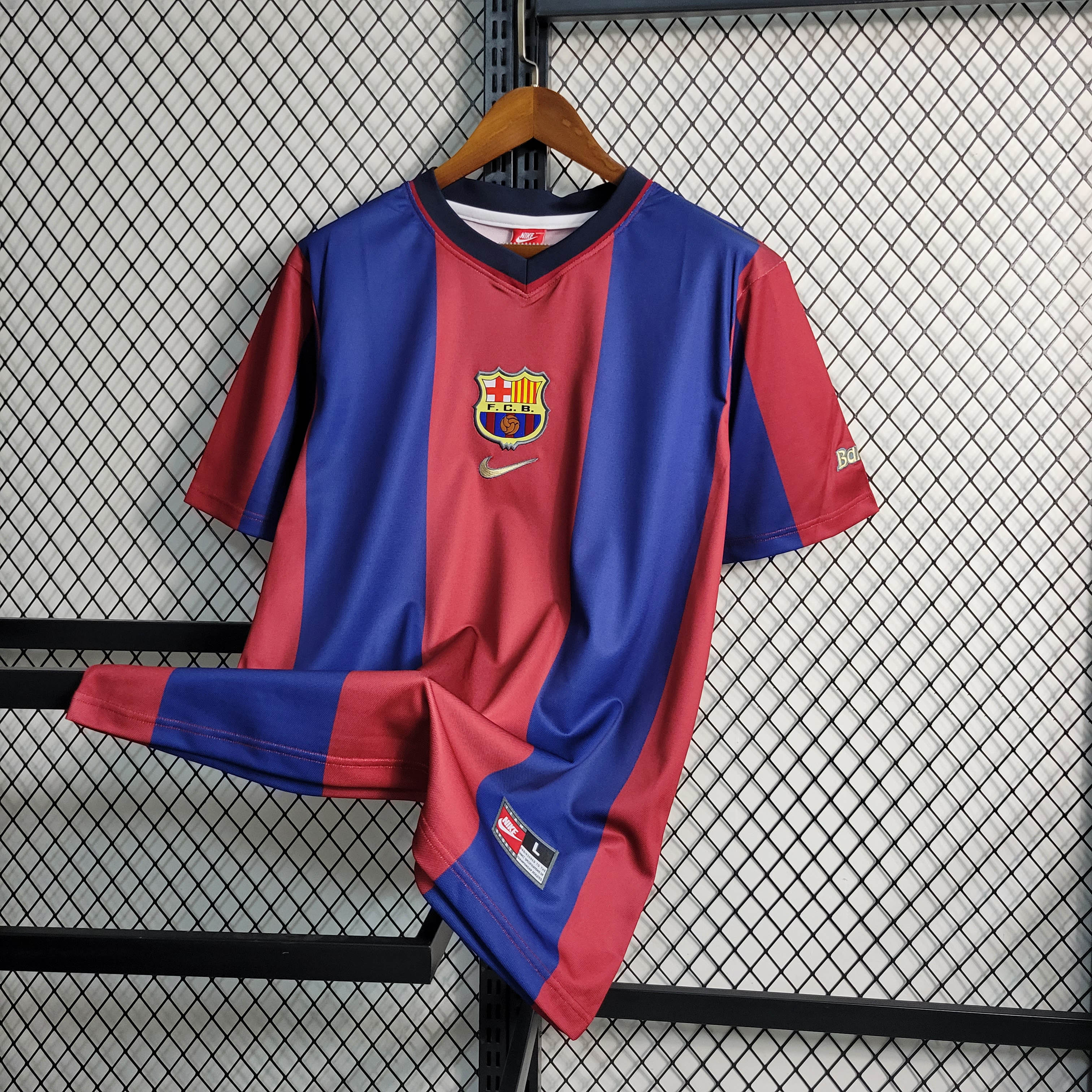 1998/1999 Retro Barcelona Home Football Shirt