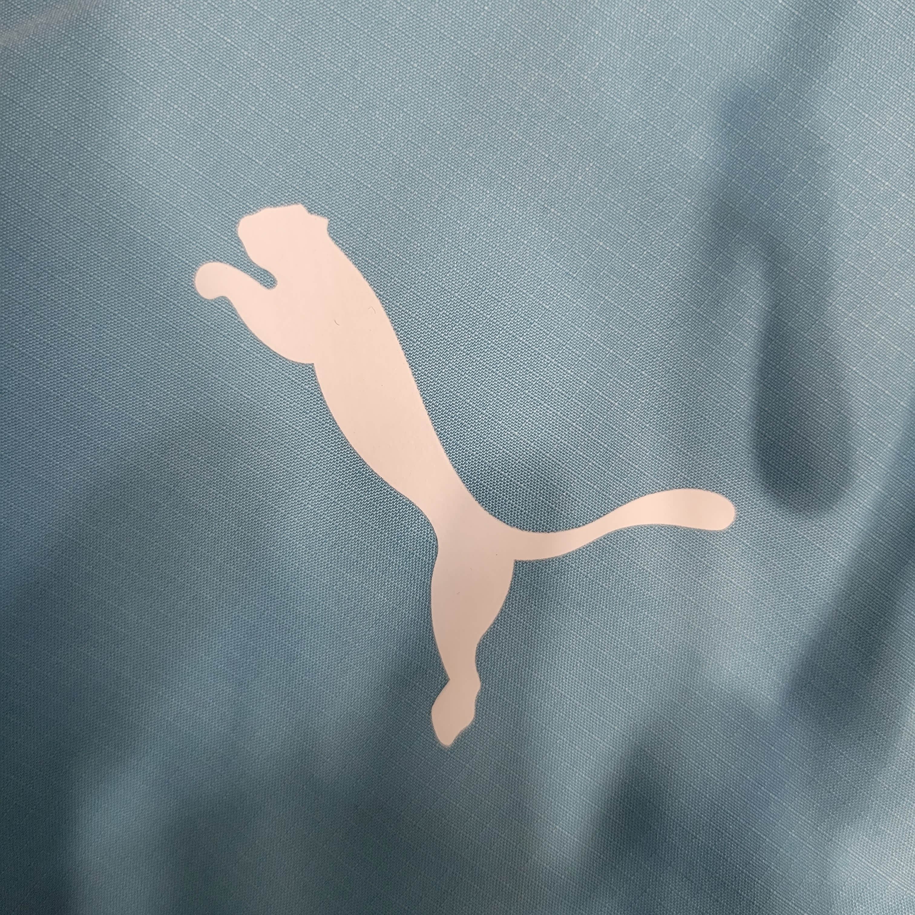 2023/2024 Manchester City Windbreaker Light Blue Football Shirt