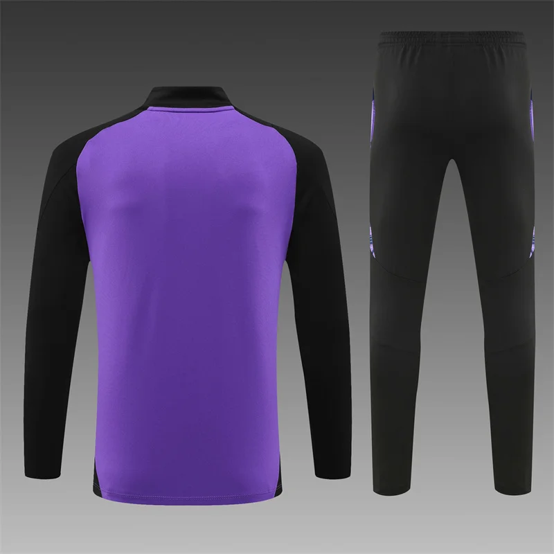 2024/2025 Germany Half-Pull Training Wear Purple Football Shirt
