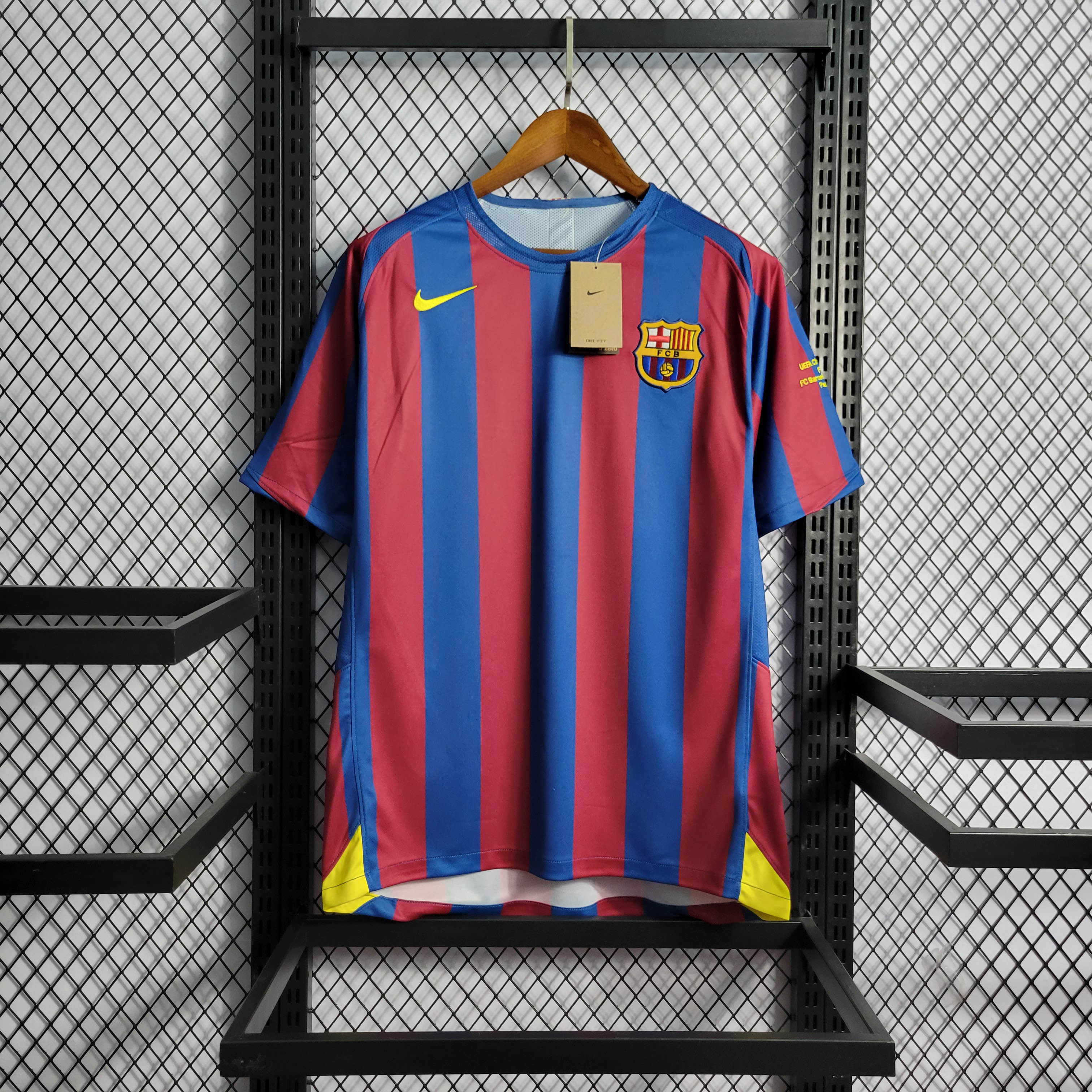 2005/2006 Retro Barcelona Home Champions League Final Football Shirt