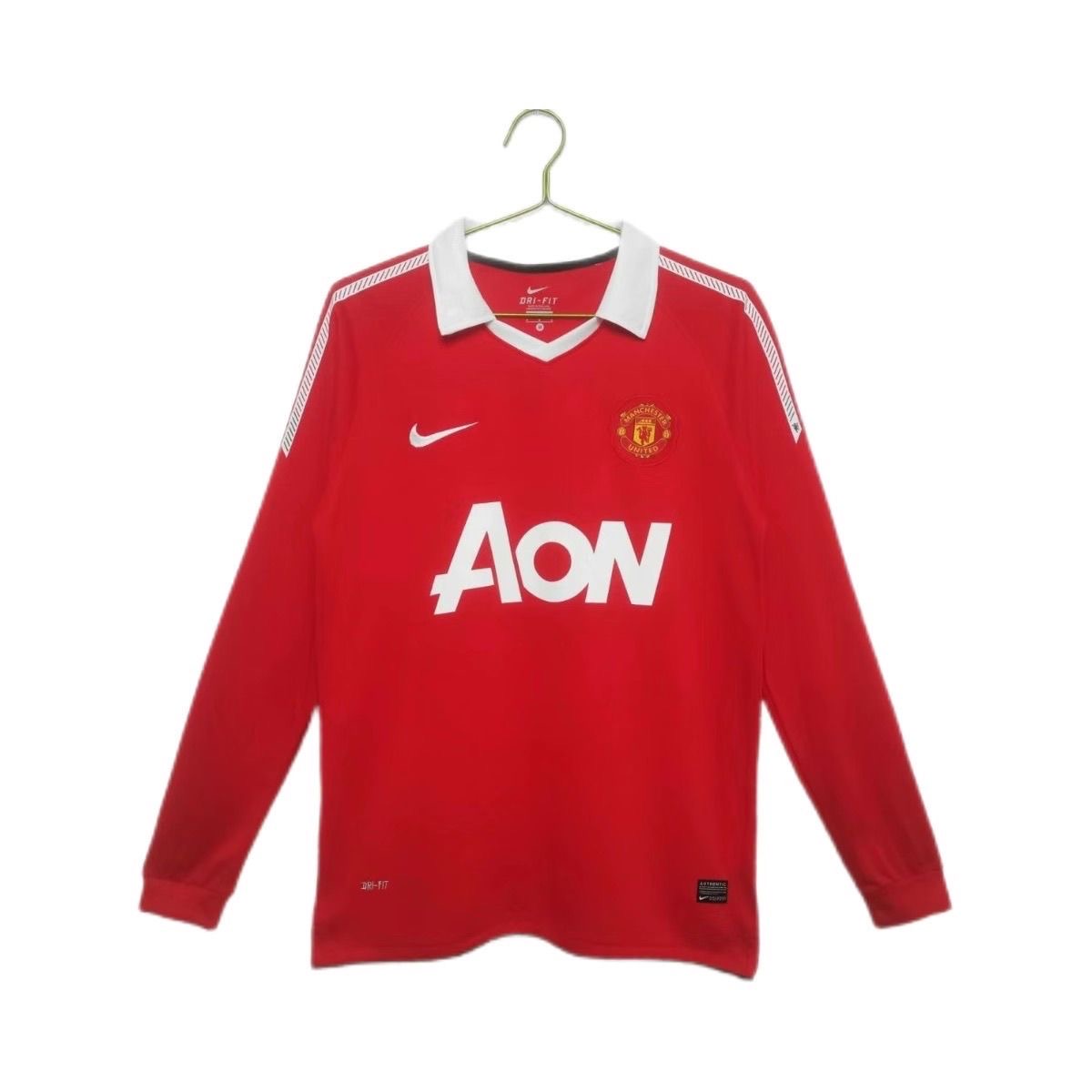 2010/2011 Retro Long Sleeve ManchesterUnited Home Football Shirt