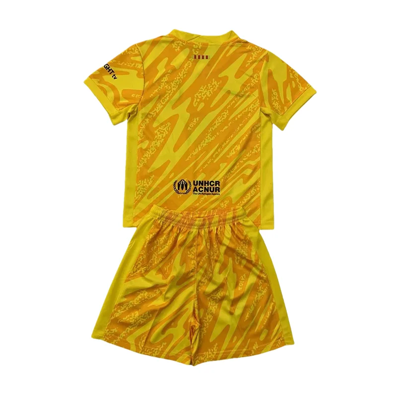 2024/2025 Barcelona Goalkeeper Football Shirt Kids Size