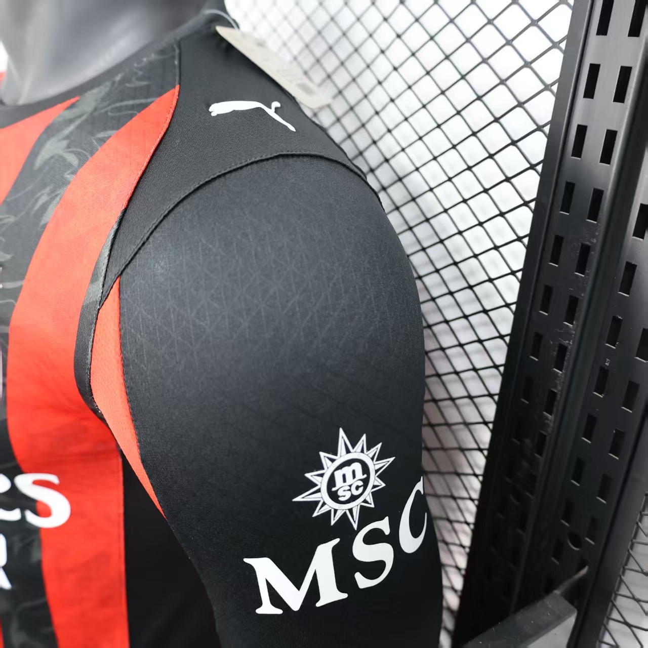 2025/2026 Player Version Long AC Milan Home Football Shirt