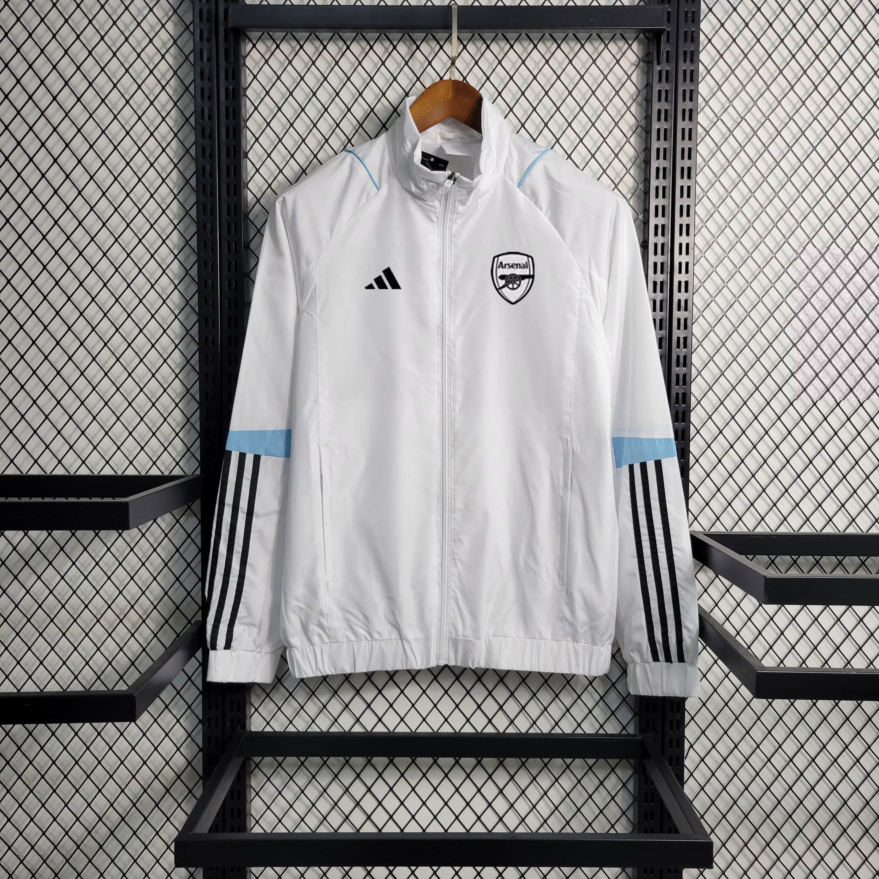 2023/2024 Arsenal Windbreaker White Football Shirt