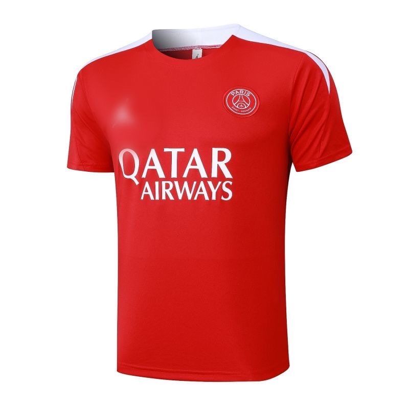 2025/2026 Paris Saint-Germain TrainingWear Red Set shirt 1:1 Thai Quality!