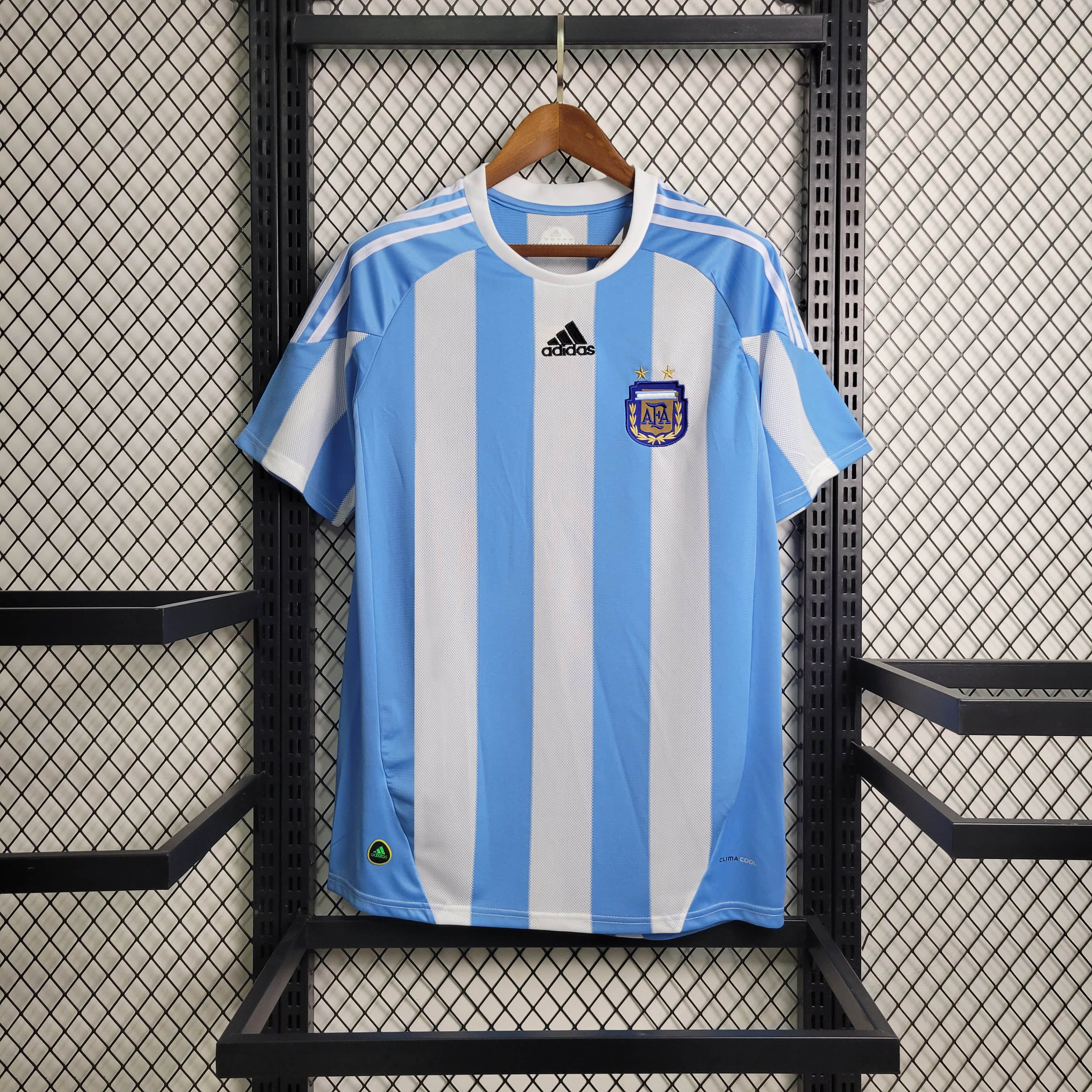 2010 Retro Argentina Home Football Shirt