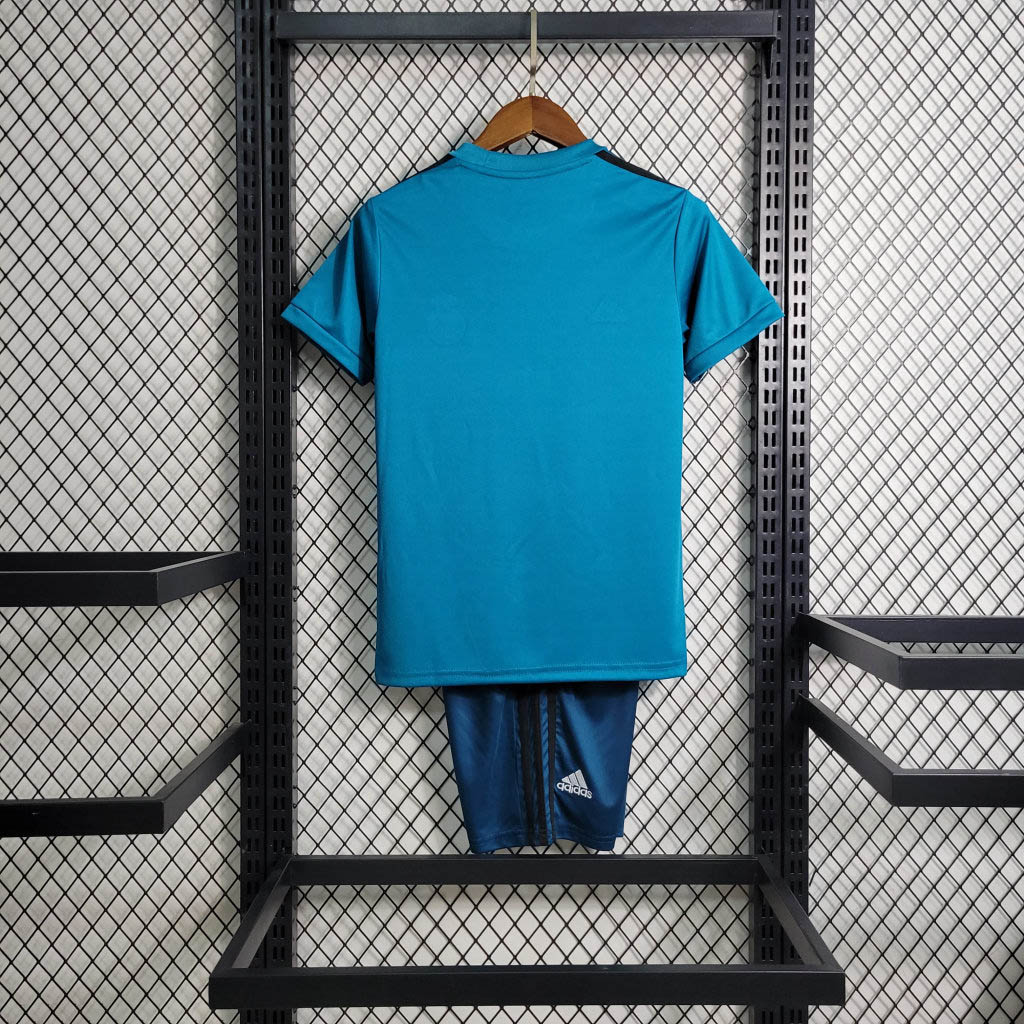 2017/2018 Retro Real Madrid Third Away Football Shirt Kids Size