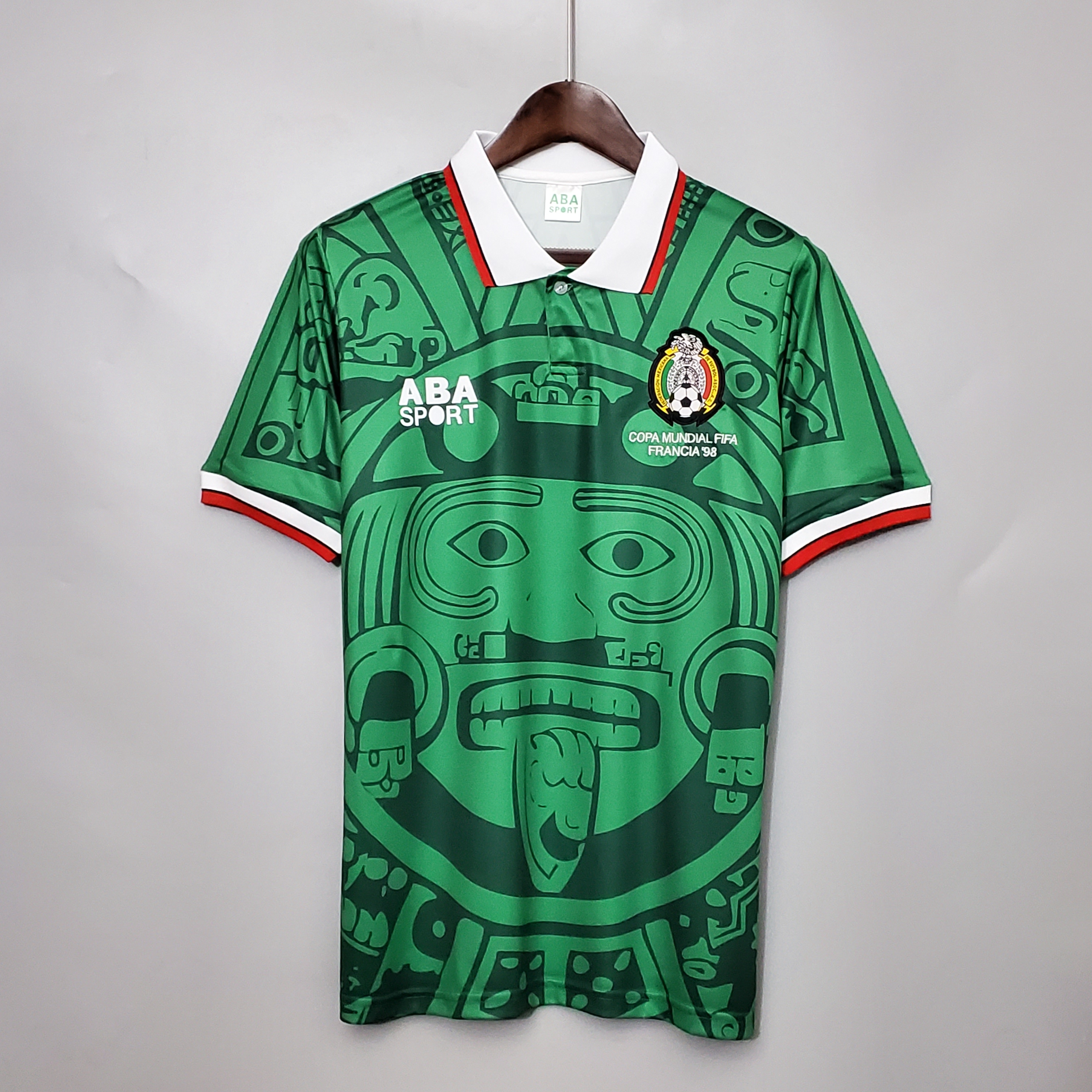 1998 Mexico Retro  home Football Shirt