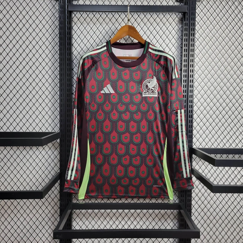 2024 Long Sleeve Mexico Home Football Shirt