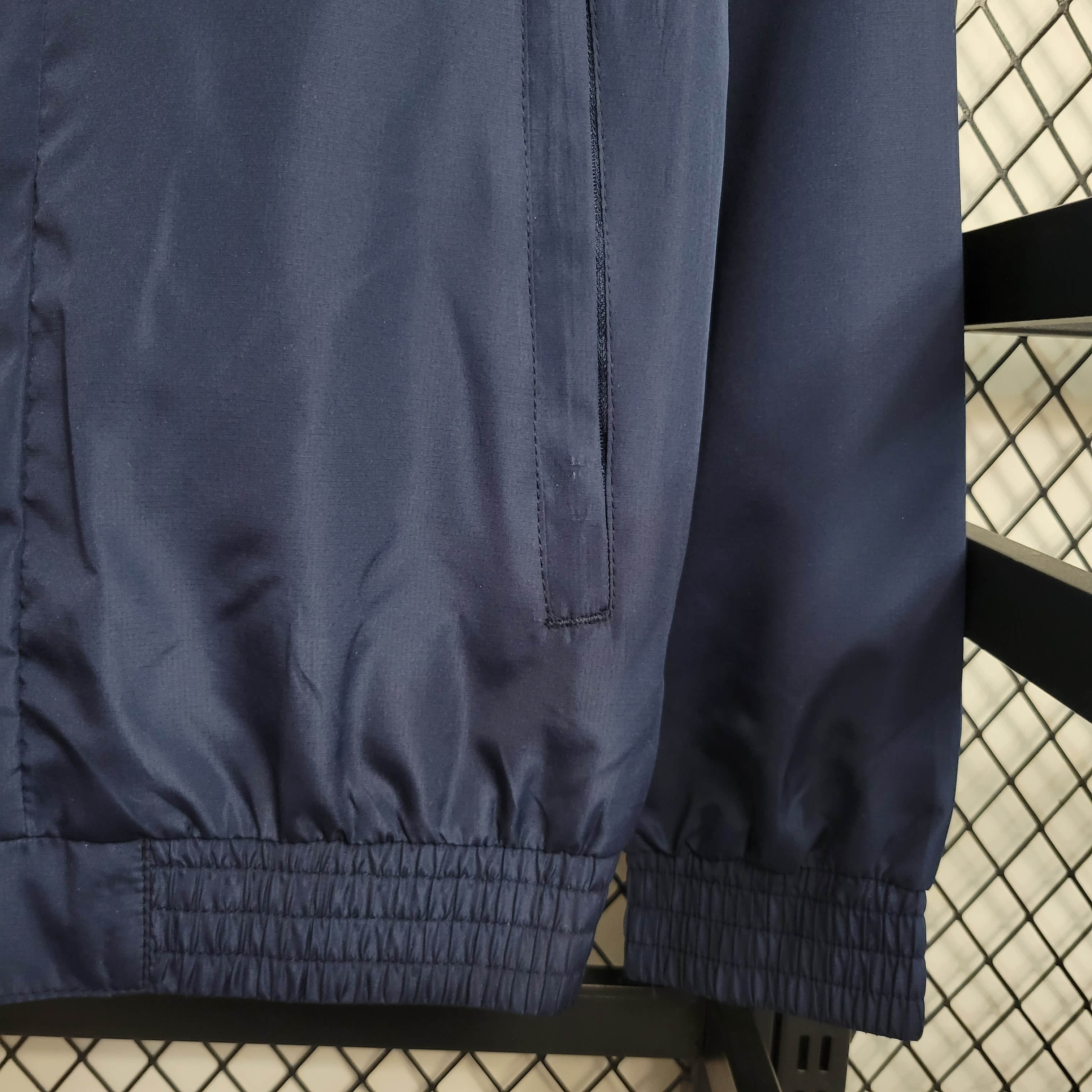 2023/2024 Paris Saint-Germain Windbreaker(Navy Blue-White)Football Shirt